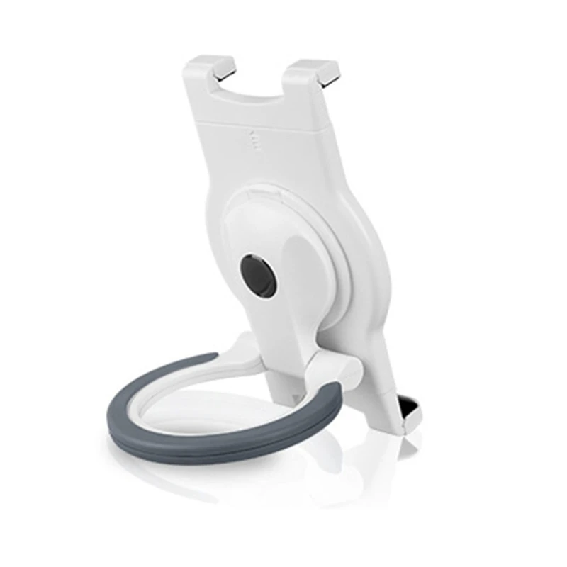 Soporte plegable ajustable para tableta, soporte de escritorio portátil con Clip trasero de anillo de mano