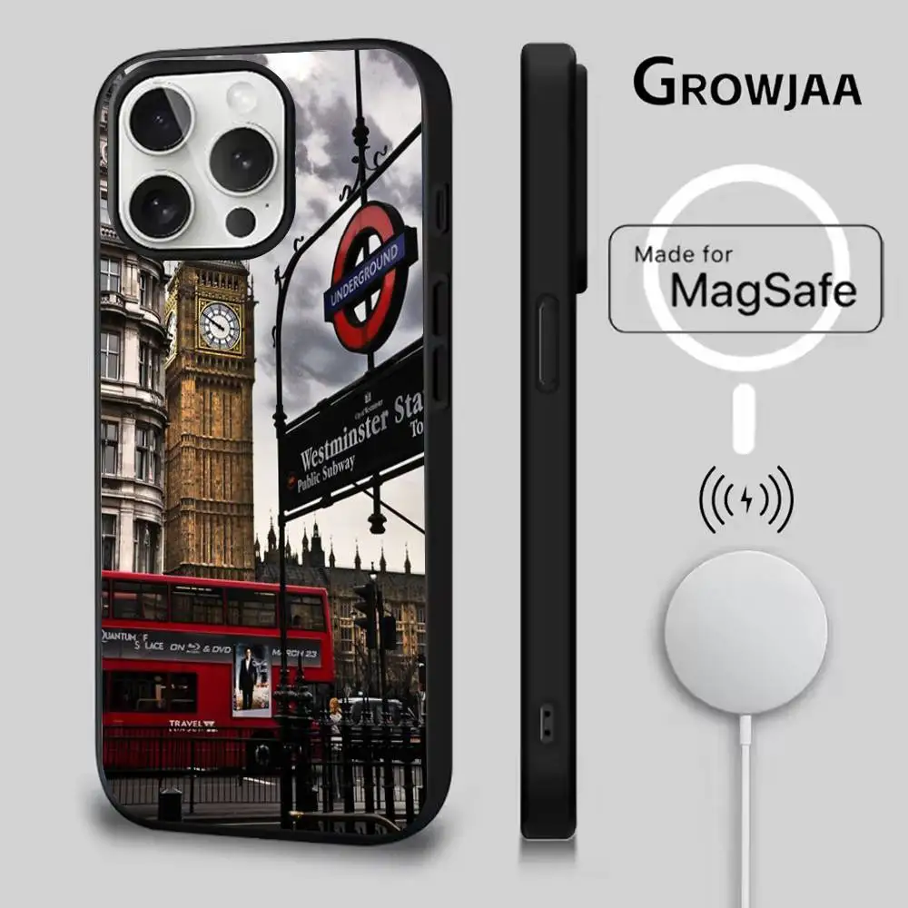 London Big Ben Phone Case For iPhone 16e,16,15,14,13,12,11,Plus,Pro,Max,Mini Magsafe Magnetic Wireless Charging