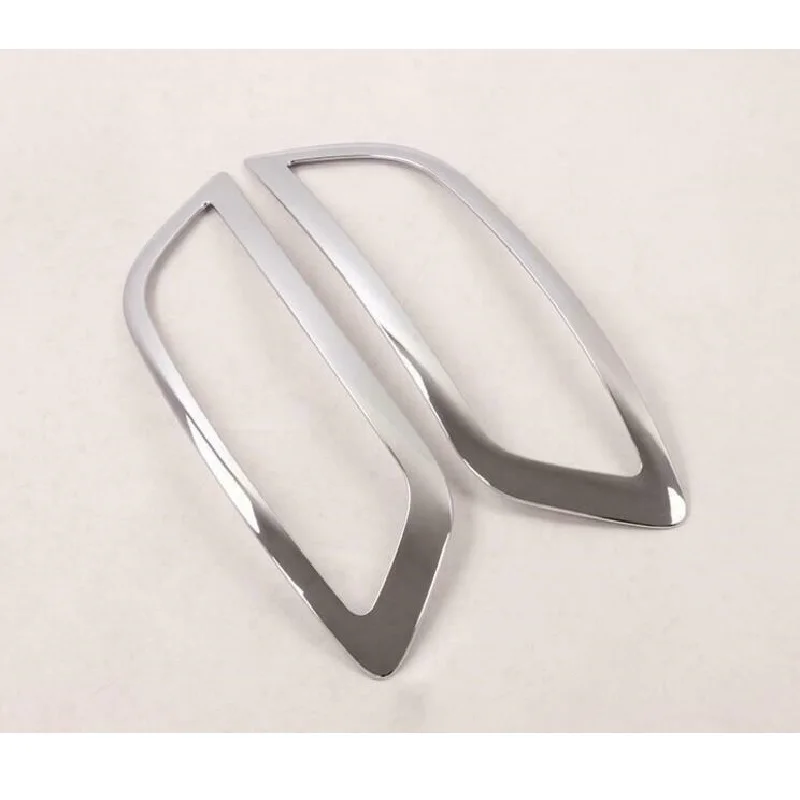 Chrome Front Fog Lamp Light Cover Trim For Hyundai Venue 2020 2021 Car-Styling Front Fog Lamp Light Grille Molding Cover Kit