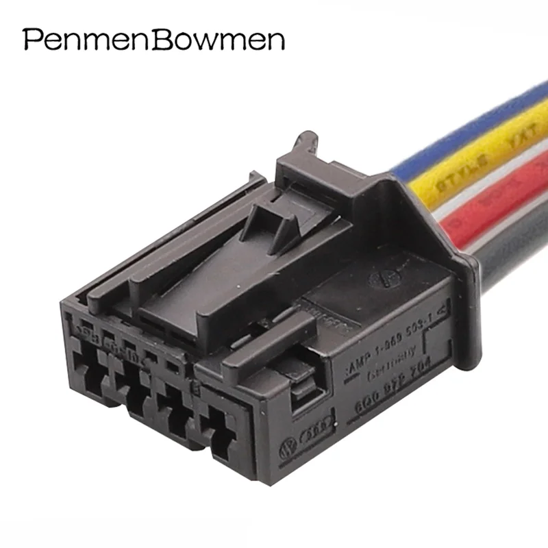 

1 Set 4 Pin Car Door Woofer Reading Light Electrical Cable Connectors Wire Harness Plug 6Q0 972 704 6Q0972704 1-969503-1