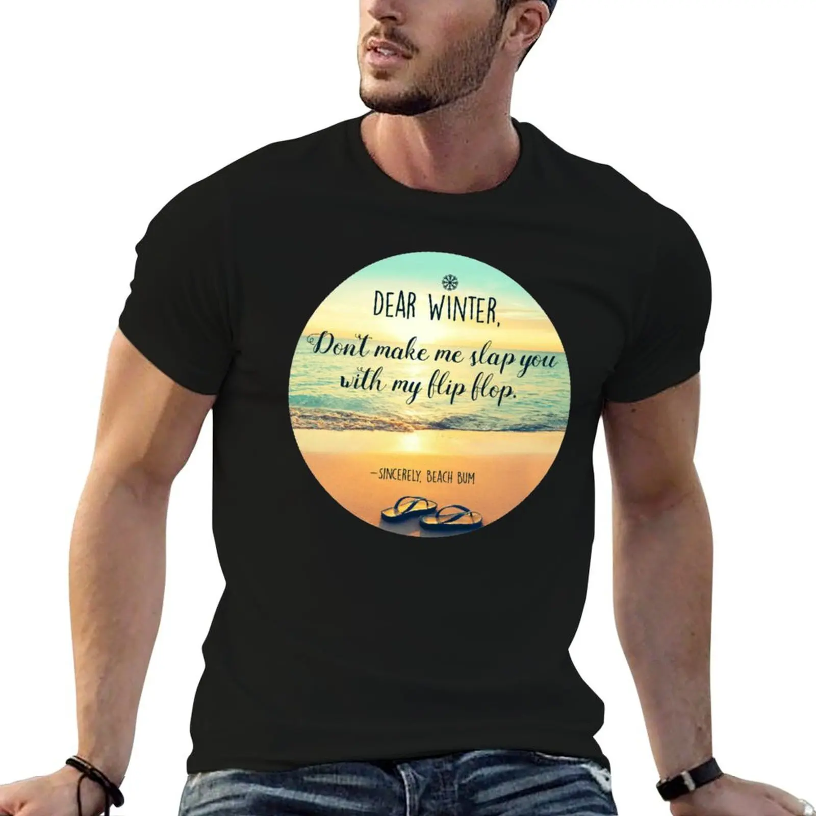 

for Winter Slap Me man With My T-Shirt men Make Flip You shirts - tshirt man Don't Flop t