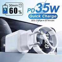 PD 35W USB C Fast Charger For Apple iPhone 16 15 14 13 12 11 Pro Max Fast Charging USB C Type C Charge Cable For iPhone Charger