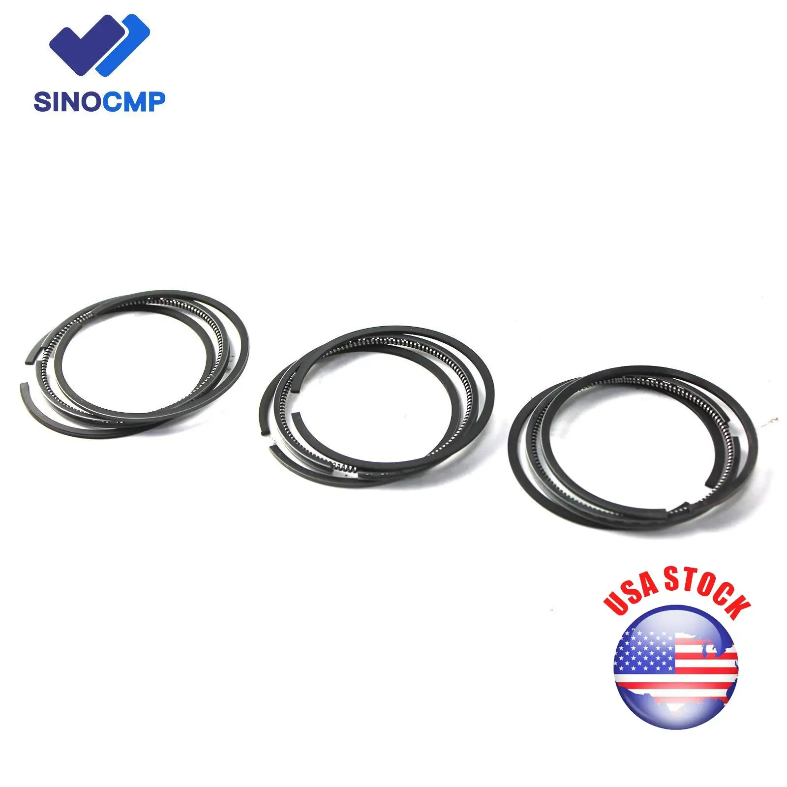 

SINOCMP BX2230D BX2350D BX2360 Piston Ring Set For Kubota D902 Digger Generator BX24 BX25 Tractor Loader KX41-3