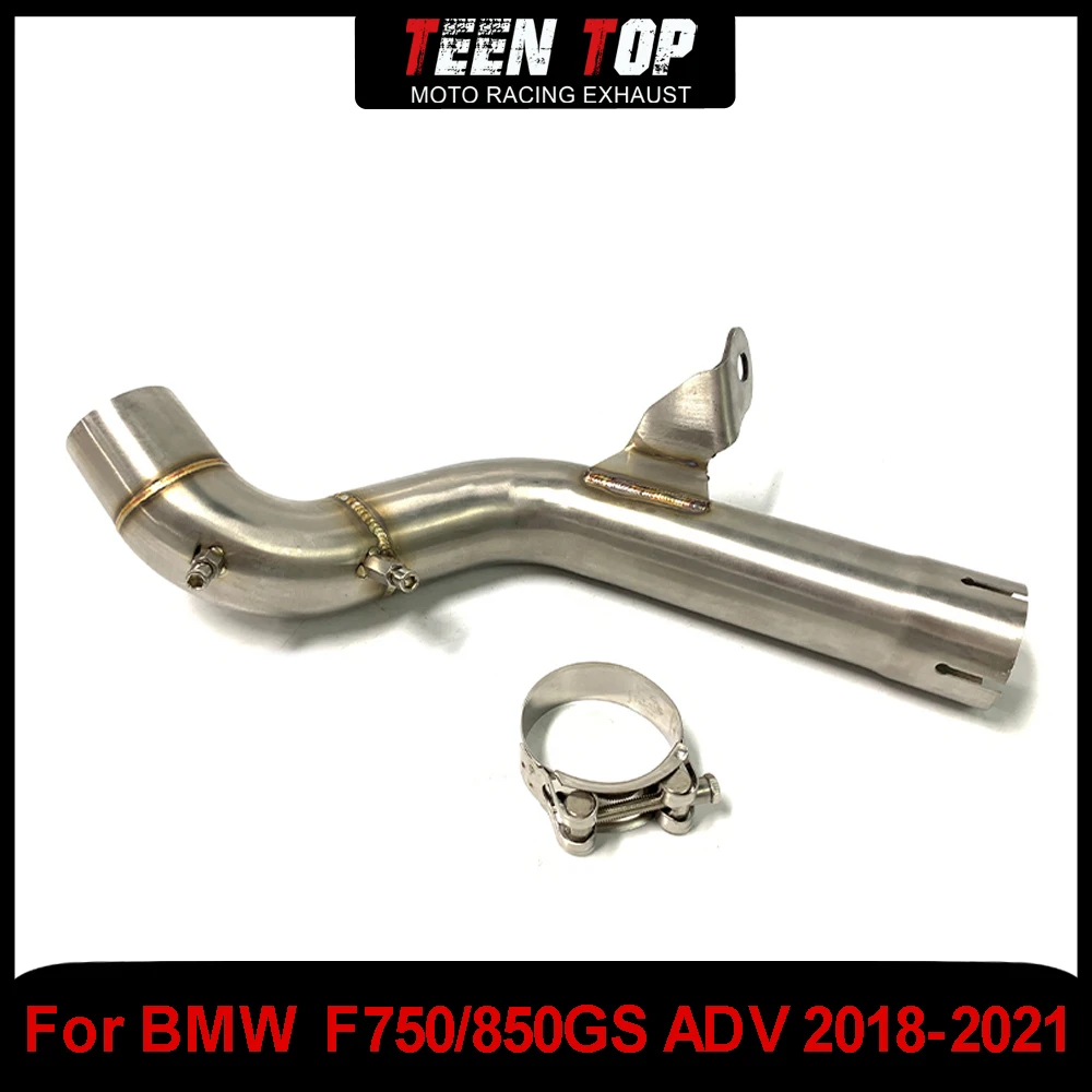 

Соединительная труба выхлопных систем мотоцикла для BMW F750/850GS ADV Decat, труба среднего звена, нержавеющая сталь 2018-2021