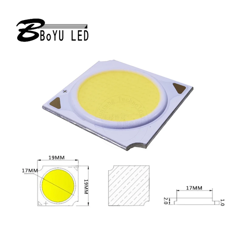 2pcs LED high power integrated light source panel light 12W wafer chip COB lamp beads integrated led light source