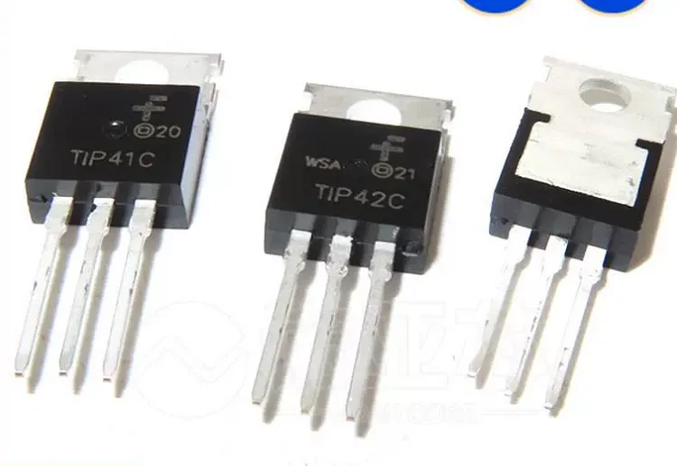 5pair  New   Original TIP41C TIP41  +  TIP42C TIP42 TO-220 Darlington Power Transistor Tube 6A 100V