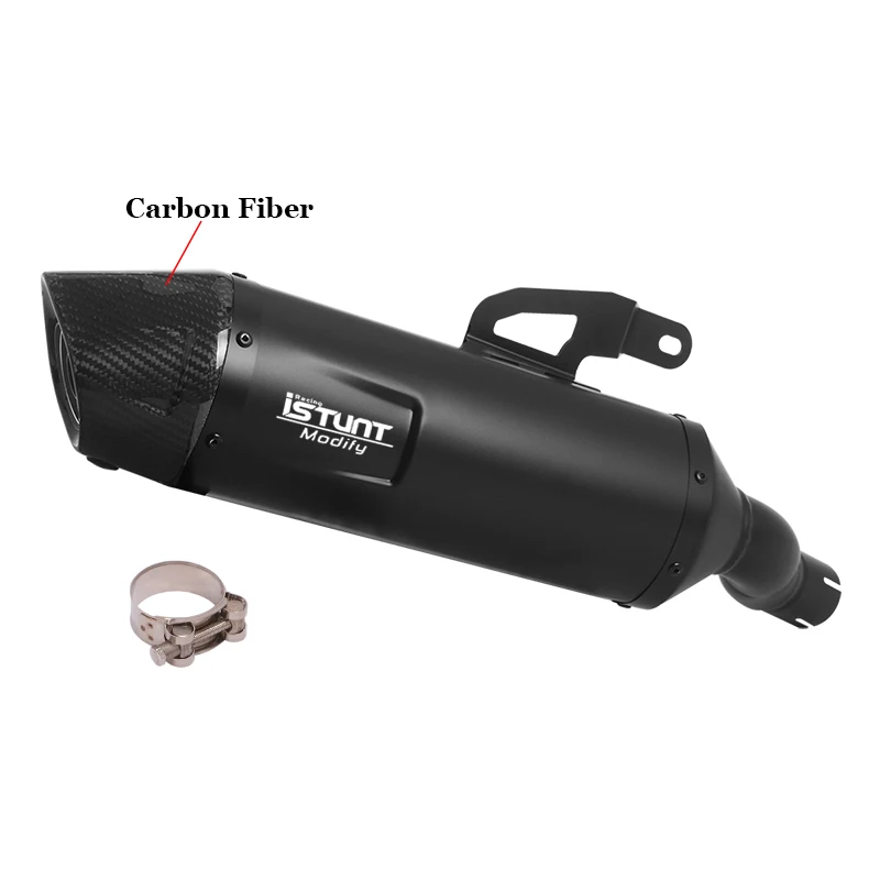 Slip On For TRIUMPH Scrambler400X 400X 2024 2025 Motorcycle Exhaust System Escape With Middle Link Pipe Black Escape Motorcross