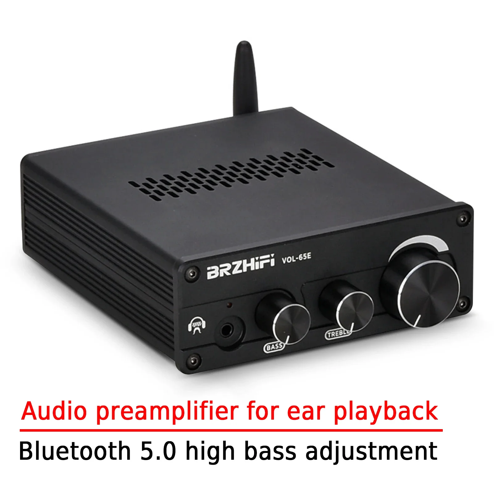 AMXEKR Valve Biliary Front Stage Biliary Ear Audio Preamplifier Fever Bluetooth 5.0 High and Low Tone Adjustment