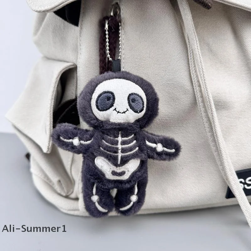 【E】Хэллоуин забавный череп мумия плюшевая игрушка креативная мягкая кукла брелок сумка кулон ключ подвесной декор забавные праздничные подарки