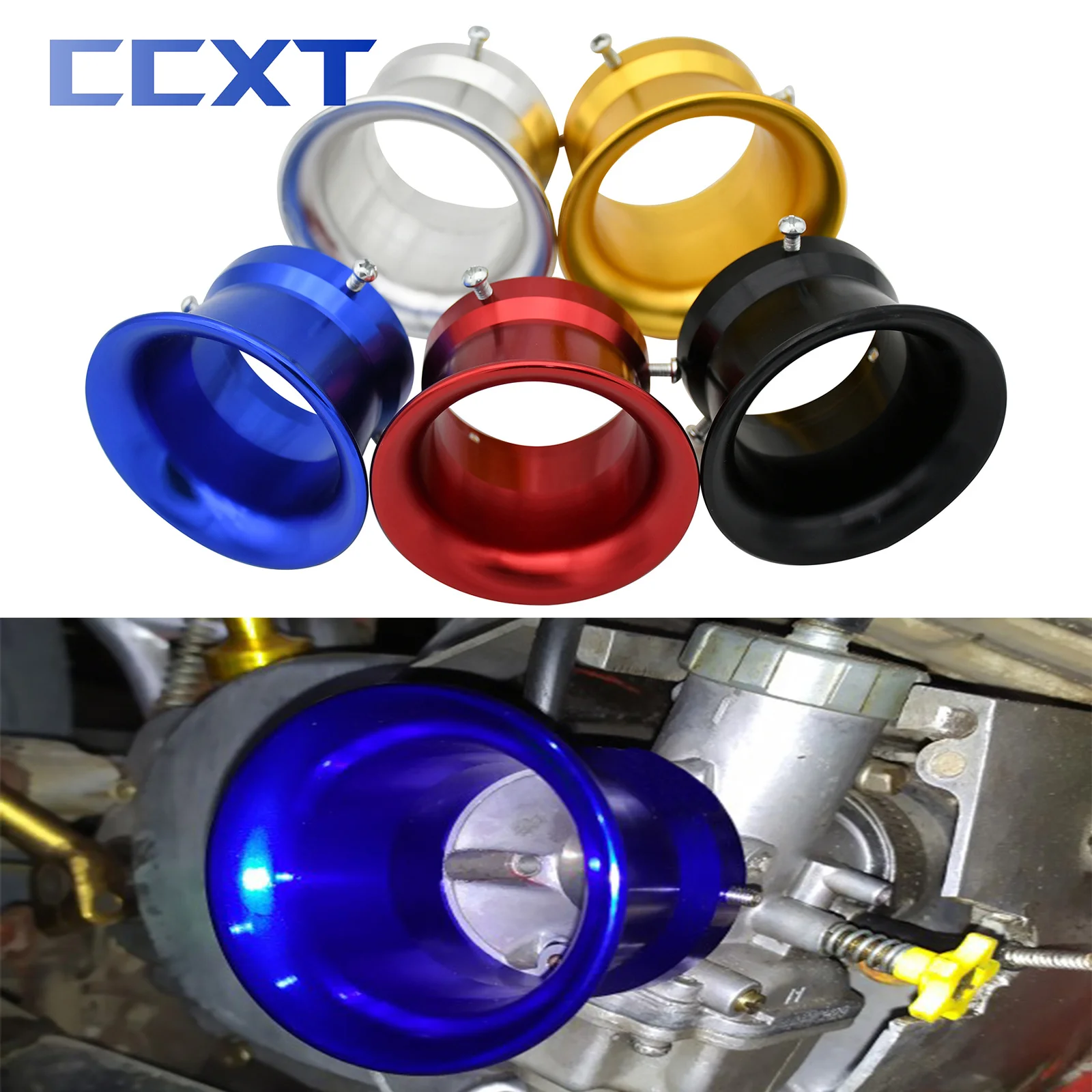 สําหรับ PE28 PE30 50mm อลูมิเนียมกรองอากาศถ้วยสําหรับ OKO KOSO MIKUNI PE PWK 21 มม.24 มม.26 มม.28 มม.30 มม.คาร์บูเรเตอร์ Universal