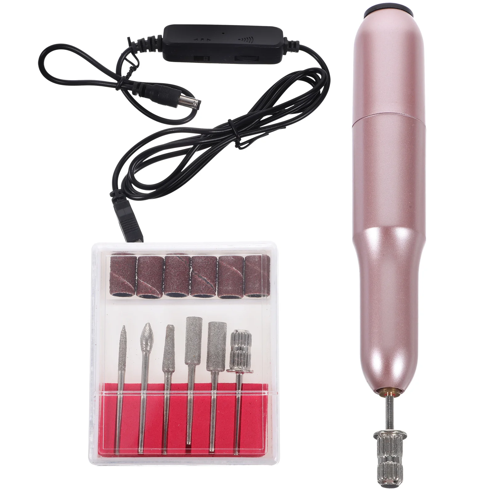 

1Pcs Mini Nail Grinding Machine Portable Pen Style Nail Polisher USB Rechargeable for Acrylic Nails Manicure Pedicure Use with