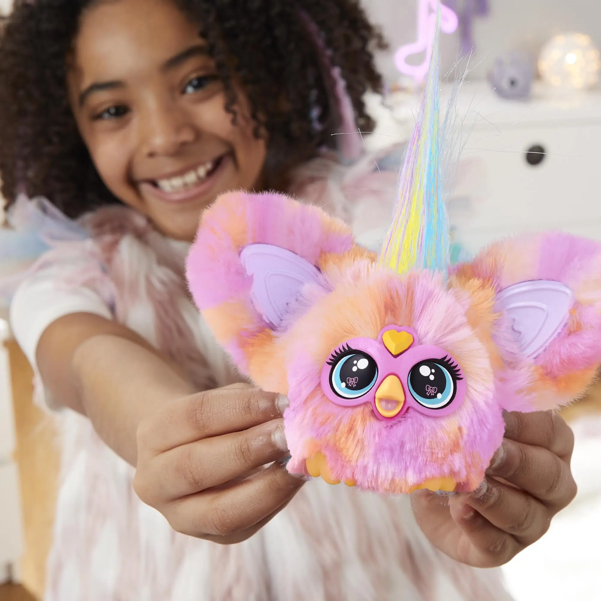 Furby Furblets-Jouets électroniques en peluche pour enfants, Fierce, Fabulous, Greenie Meanie, May-May, 45 sons, cadeaux du Nouvel An, 2 paquets