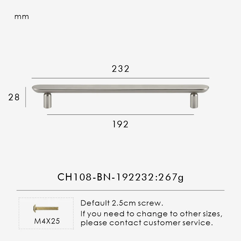 Nurlin massief messing effen minimalistisch Italiaans modern design kastladen T-bar handvat verlengde kledingkast kastdeur pull CH108