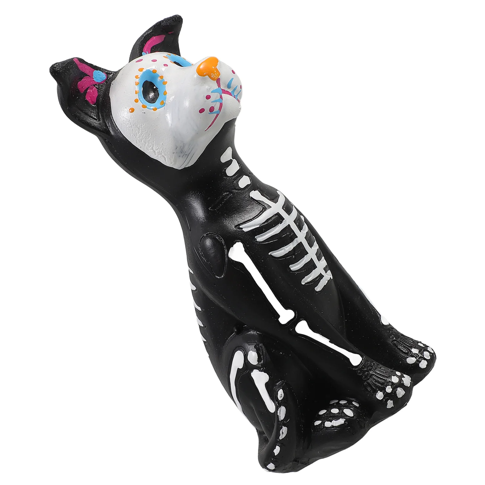 Ornaments Statue Halloween Party Toys Child Decor Figurines 1400X630X620CM Resin Day of The Dead Cat Decorative