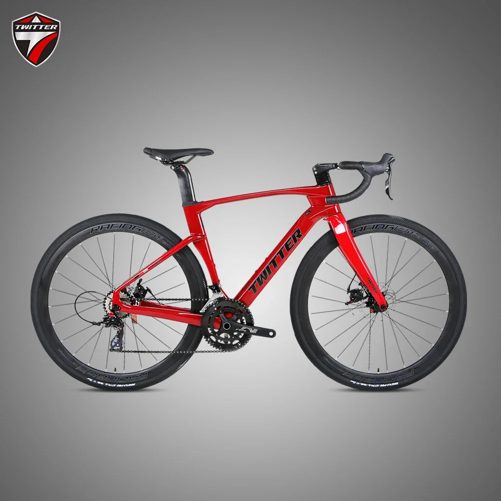 TWITTER GRAVEL-V3 DI2 105/R7170-24S,Electronic Shifting Hydraulic Disc Brakes T1000 Carbon Fiber Road bicycle 700*40c велосипед