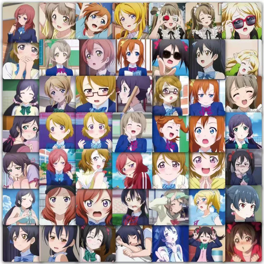 Pegatinas de Anime para niñas, 10/30/59 piezas, Kousaka, Honoka, Minami, Kotori, Ayase, Eli, Tojo, Nozomi, Sonoda, Umi, Nishikino, Maki