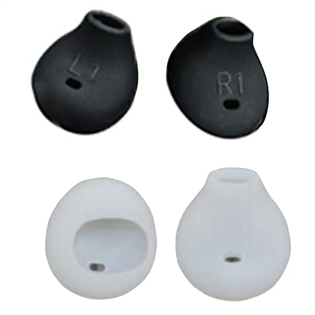 Lot de 4 ou 5 paires de coussinets d'oreille en silicone, anti-alde, pour écouteurs