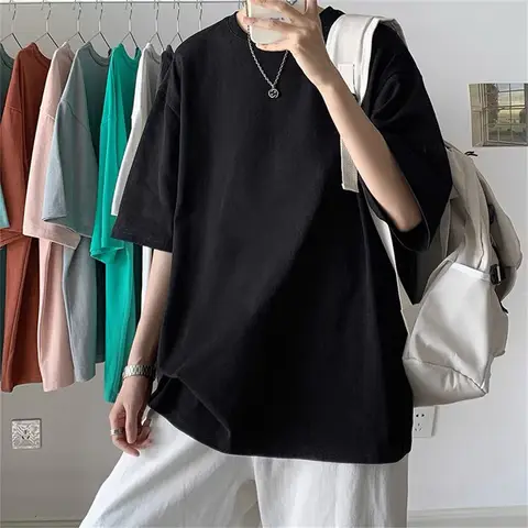 Coole effen polyester T-shirts voor heren Basic T-shirt Casual T-shirt Oversized tops Kwaliteit Basic Korte T-shirts Tees Heren Veelzijdig