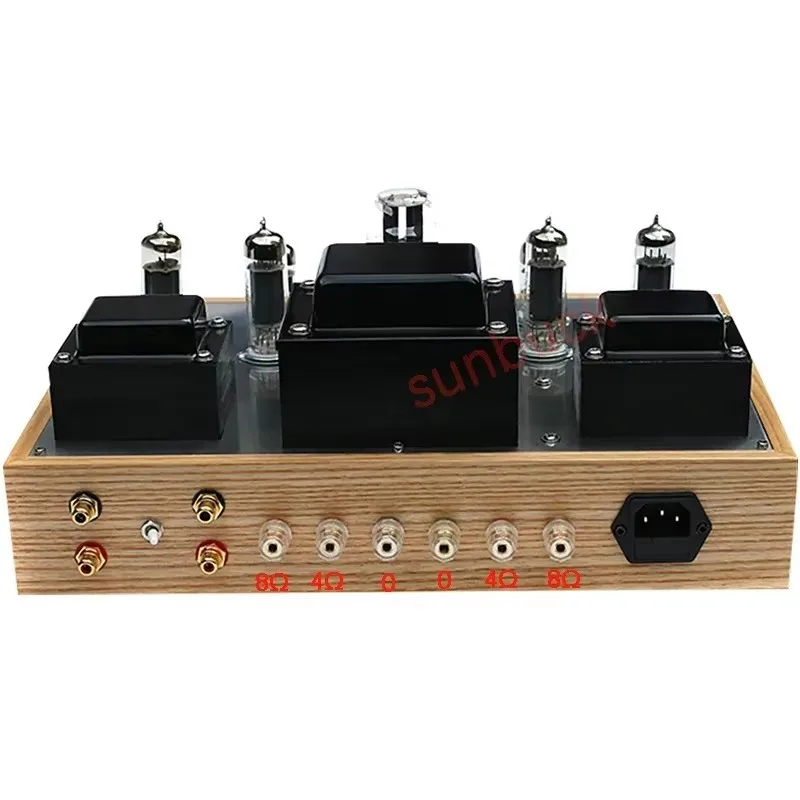 SUNBUCK 6P14 push-pull 6N3 6N1 Tube Amplifier 2.0 stereo 15W 3-segment balanced class A 6P14 Vacuum Tube Amplifier Audio view 6