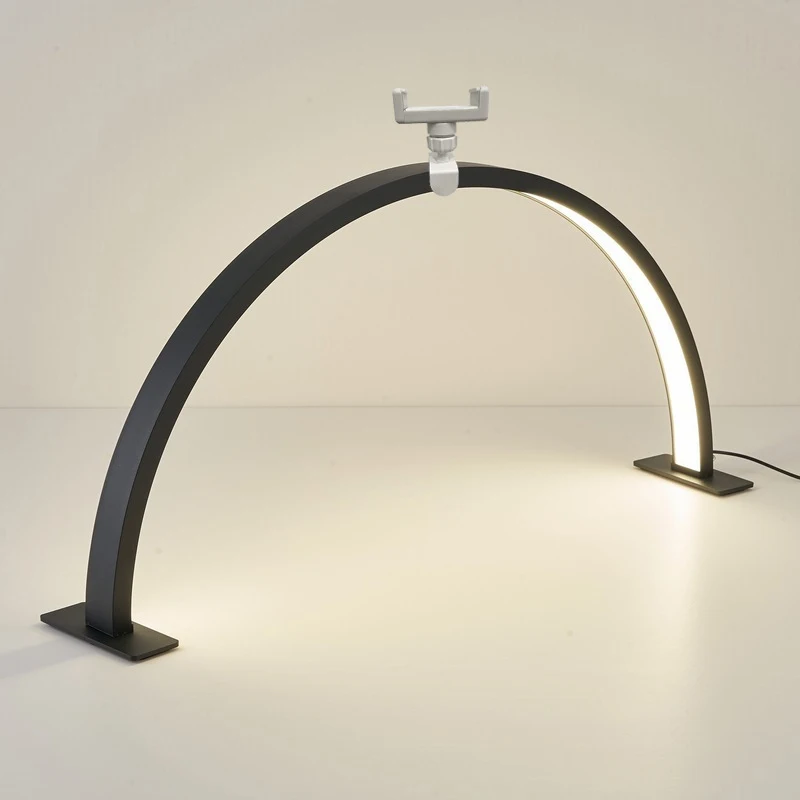 

LED Desk Lamp U-shaped Fill-in Light for Manicure Half-moon-shaped Nail Light with Diamonds Manicure Lamp Nail Art Salon Tools