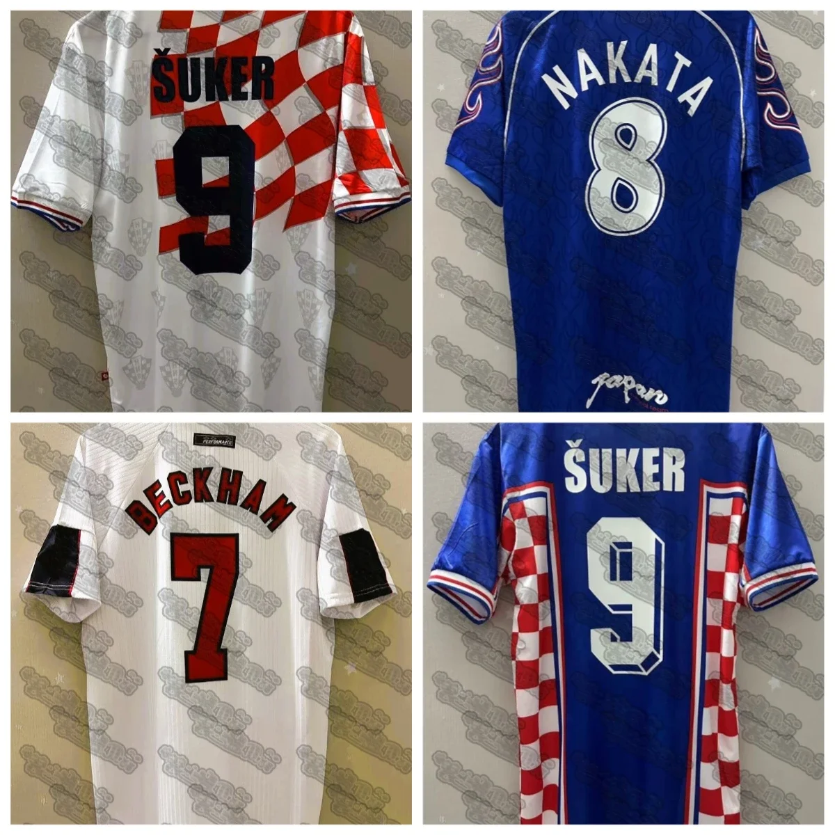 2025 Top Selling Football Shirt Series Croatia Retro Same Style Training Jacket Round Neck Summer Adult and Children's T-shirt
