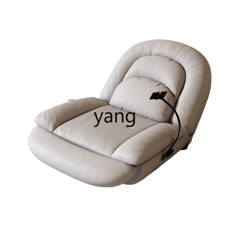 

Yjq Lazy Single Electric Sofa Retractable Multifunctional Leather Recliner Living Room Casual Rocking Chair