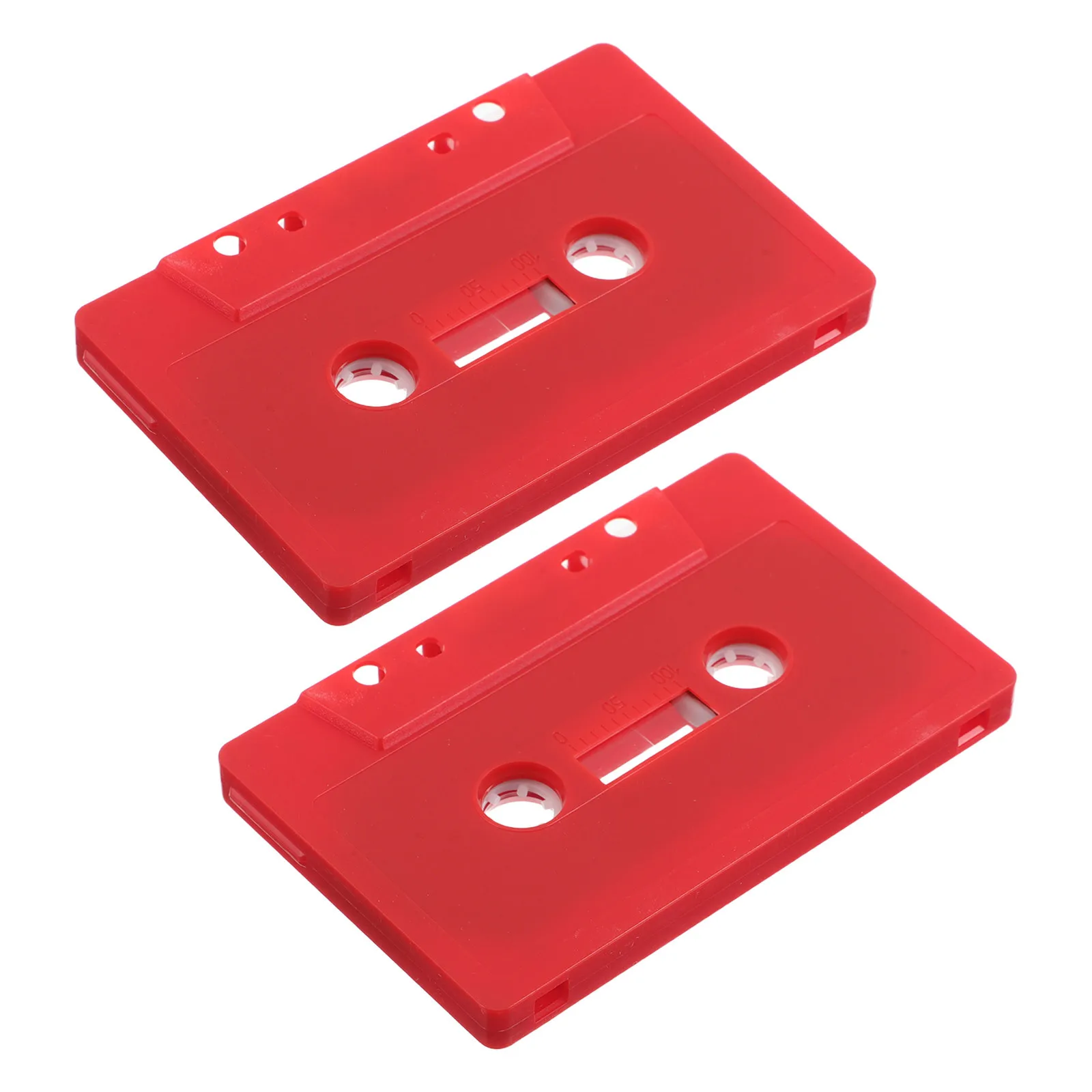 

2Pcs Retro Cassette Tape Decoration Blank Audio Cassettes Vintage DIY Party Decor Music Supplies Colored Blank Cassettes