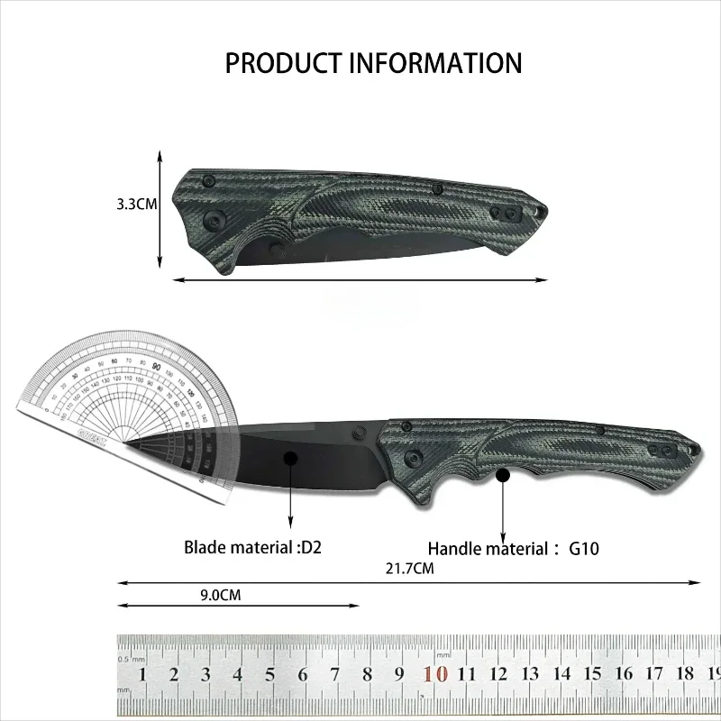 BM 615BK-1401 folding knife Dual color G10 handle outdoor tactical hunting knife camping portable cutting knife fruit knife EDC