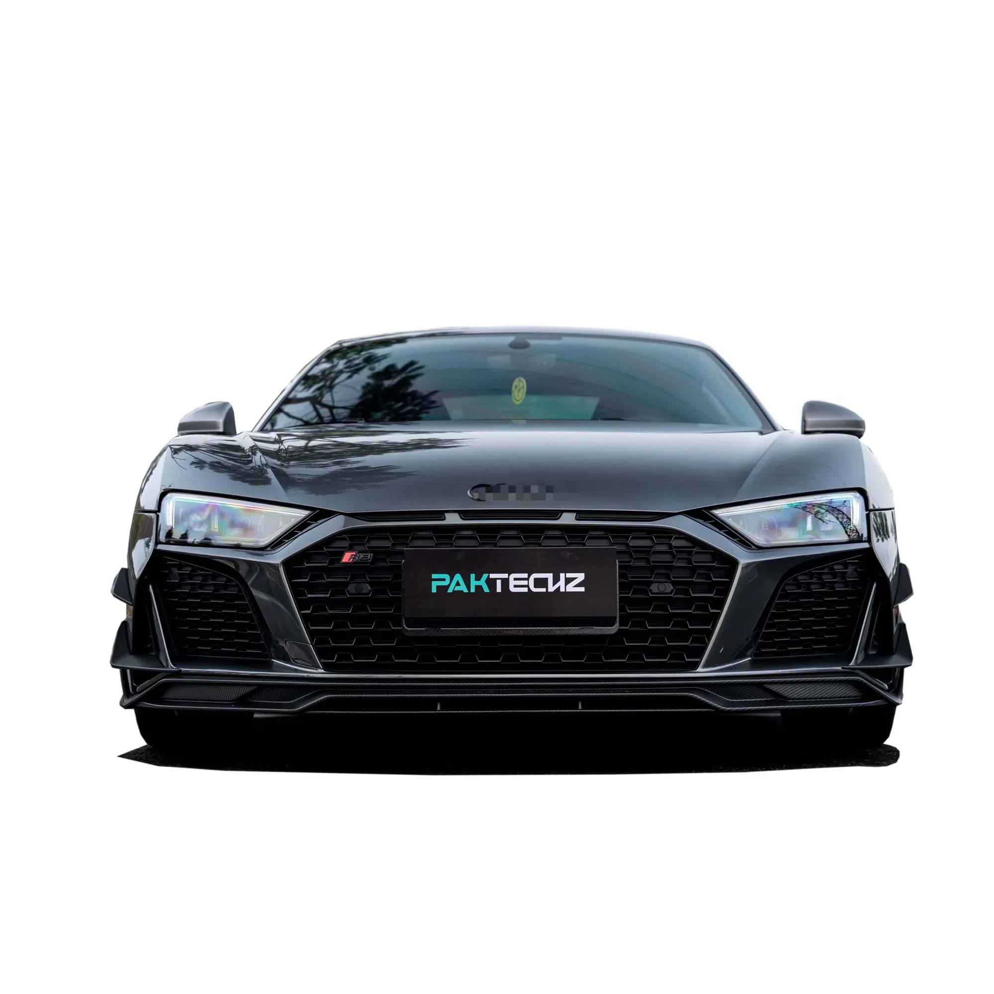 Body Kit For Audi R8 Dry Carbon Fiber Material Front Lip Front Canards Side Skirts Side Blades Rear Diffuser Rear Wing/spoiler