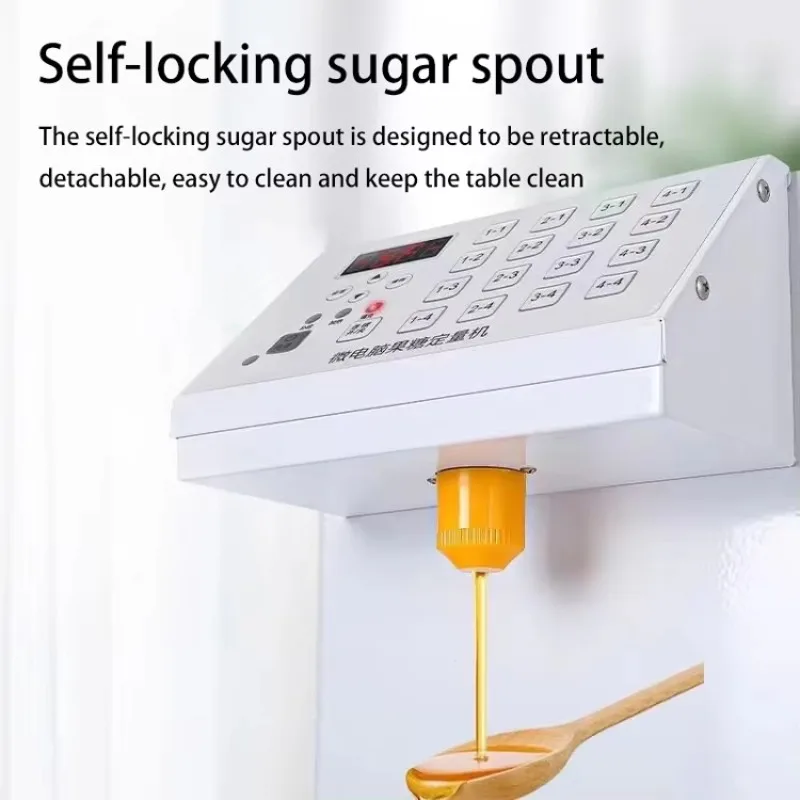 Commerciële 8L Fructose Dispenser Melk Thee Winkel Precisie Fructose Machine