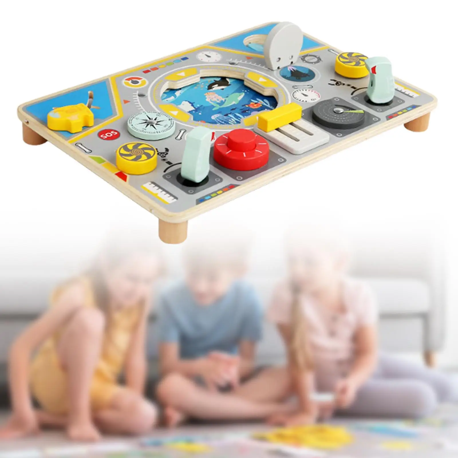 

Деревянная игрушка-подводная лодка, сенсорная игрушка, доска для занятий, ролевая игра, игрушка для вождения для дошкольников