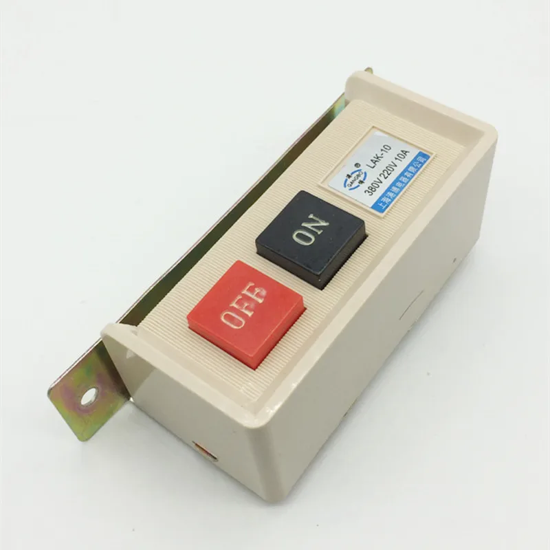 

LAK-10 ВКЛ/ВЫКЛ Старт-Стоп Кнопочный переключатель для скрытого монтажа AC 380/220 В 10 А Переключатель для швейной машины