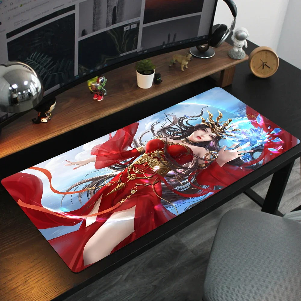 Fights Break Firmament Battle Through The Heaven Mousepad Large Gaming Mouse Pad  Thickened Computer Keyboard Table Desk Mat