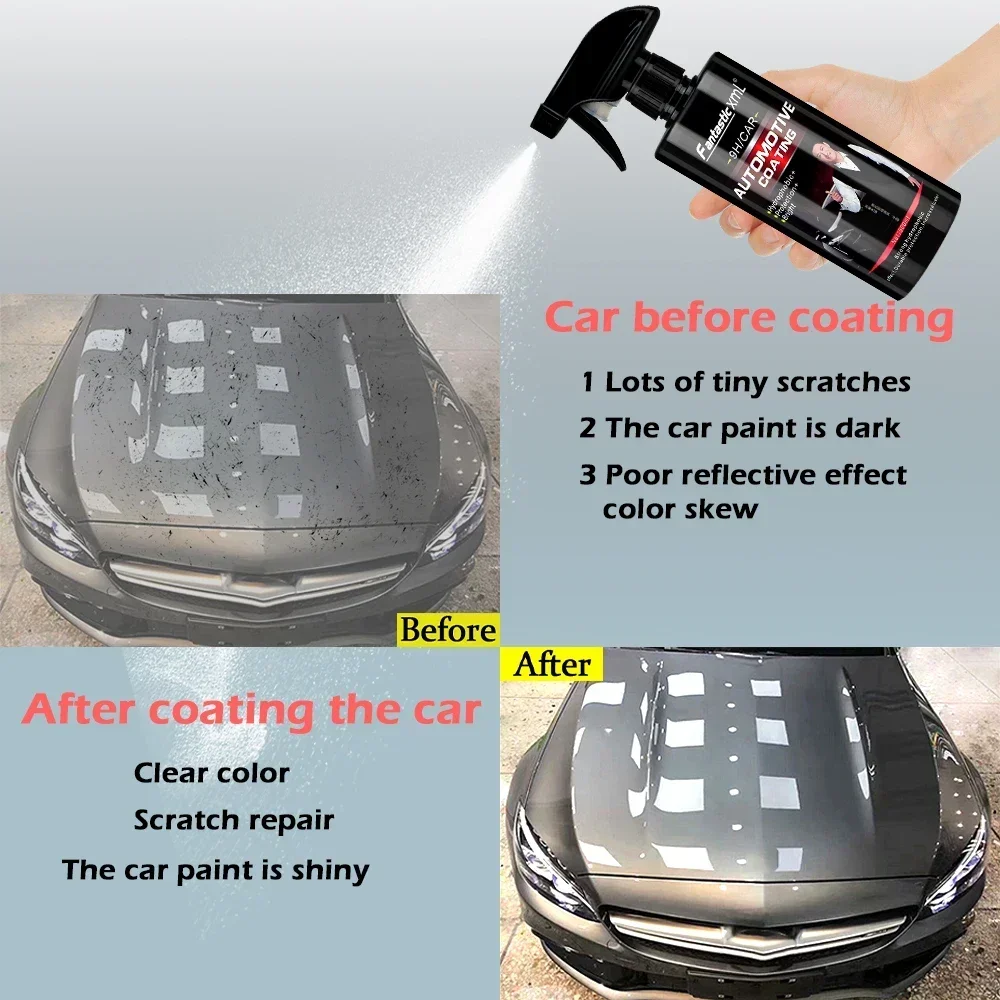 Ceramica per auto rivestimento 1500ML 9H Nano Liquid Glass Plated Crystal idrofobo Waterproof Polishing Paint durezza Car Polish