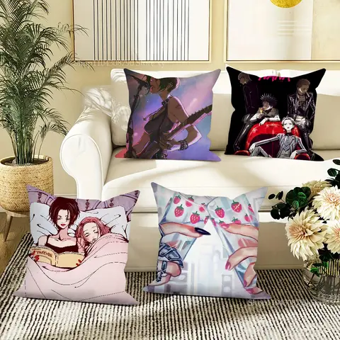 1pc Cartoon Anime Oosaki Nana Pillow Case Square Pillow Bedroom Sofa Leisure Comfort Cushion Car Living Room Home Decoration