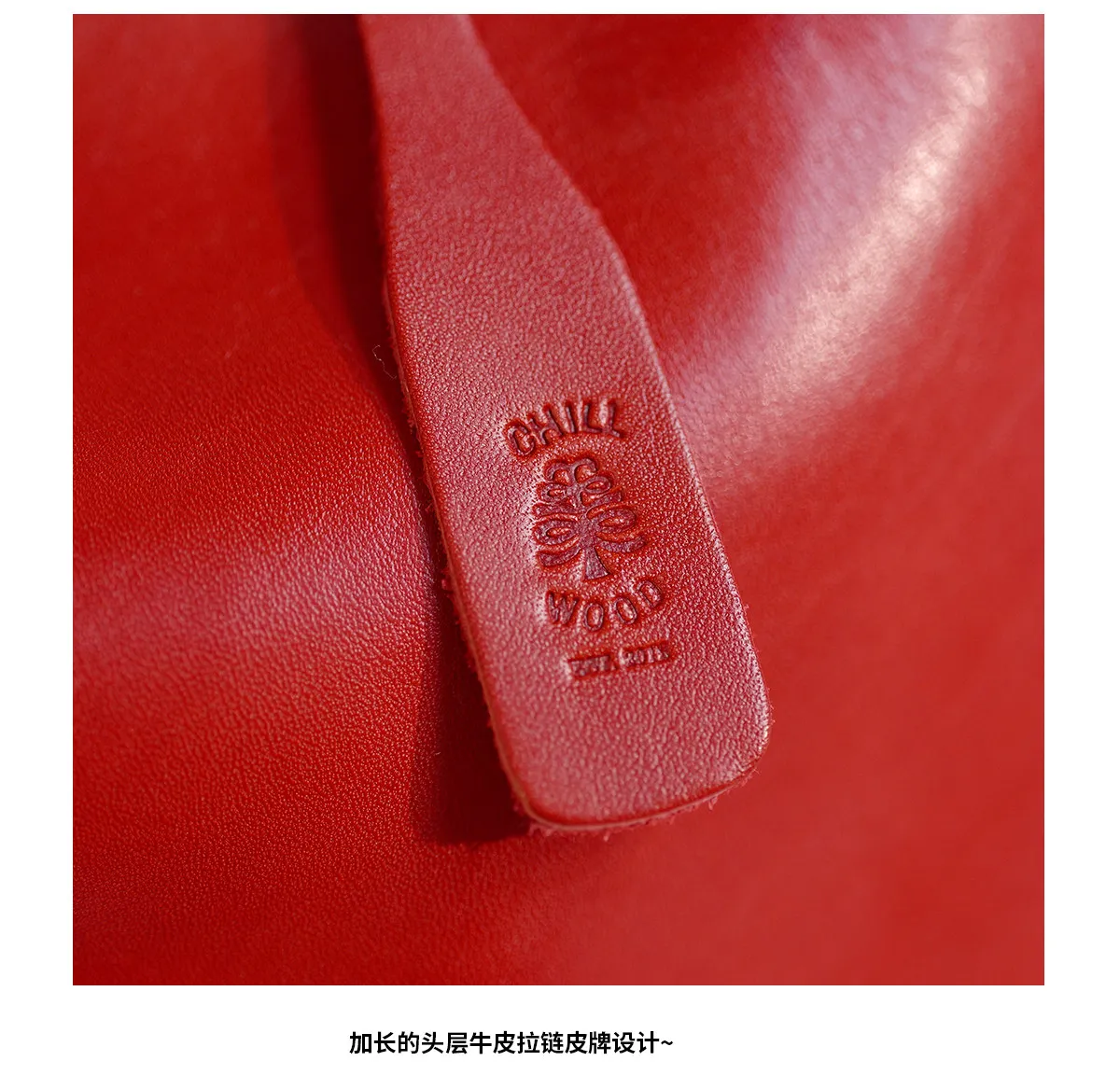 Handgefertigte Damen-Umhängetasche aus echtem Leder in Rot, für Outdoor-Partys, luxuriöse Schultertasche aus echtem Rindsleder – Detail 15