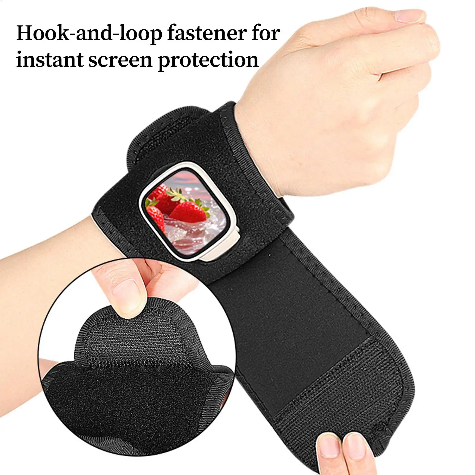 

Watch Protector Breathable Shock-Proof Screen Guard Breathable Watch Face Cover For Women Men Child Elderly Workplace Working