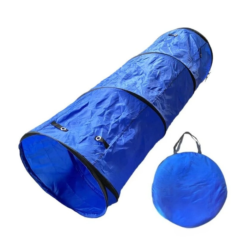 

Dog Agility Training Tunnel Set Foldable Pet Obstacle Course Outdoor Exercise Gear for Puppy Canine Speed Crawl Run Practice Use