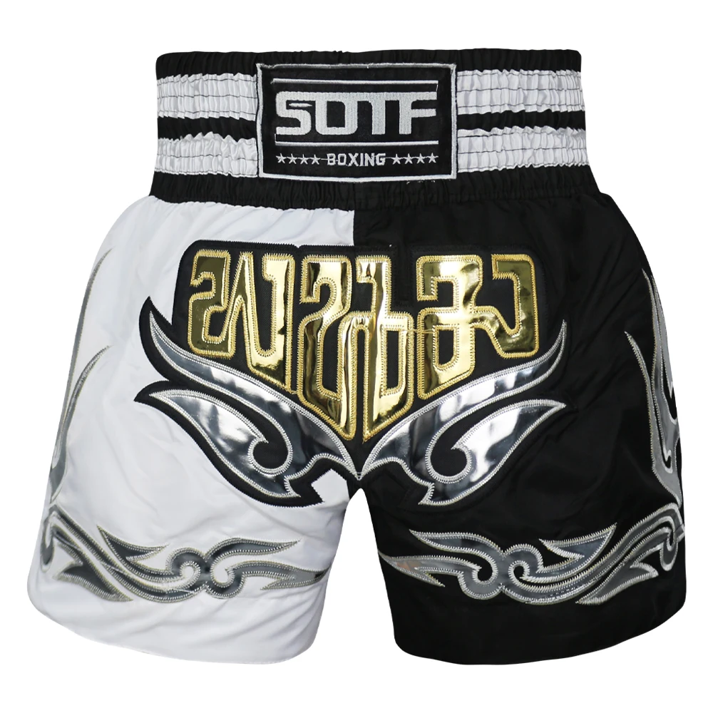 Pantaloni da boxe da uomo stampa pantaloncini MMA kickboxing Fight Grappling Short Tiger Muay Thai pantaloncini da boxe abbigliamento sanda cheap mma