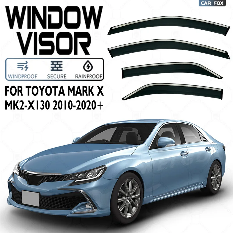

For Toyota Mark X 2004-2020 Car Window Visor Awning Shelters Windshield Side Window Rain Sun Shade Auto Accessories