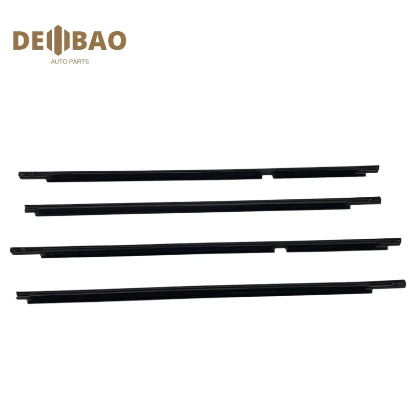 

75740-60030 4 Pcs Black Outside Windows Rubber for Land Cruiser LC100 1998-2007 Weatherstrip Seal for Glass Laminate