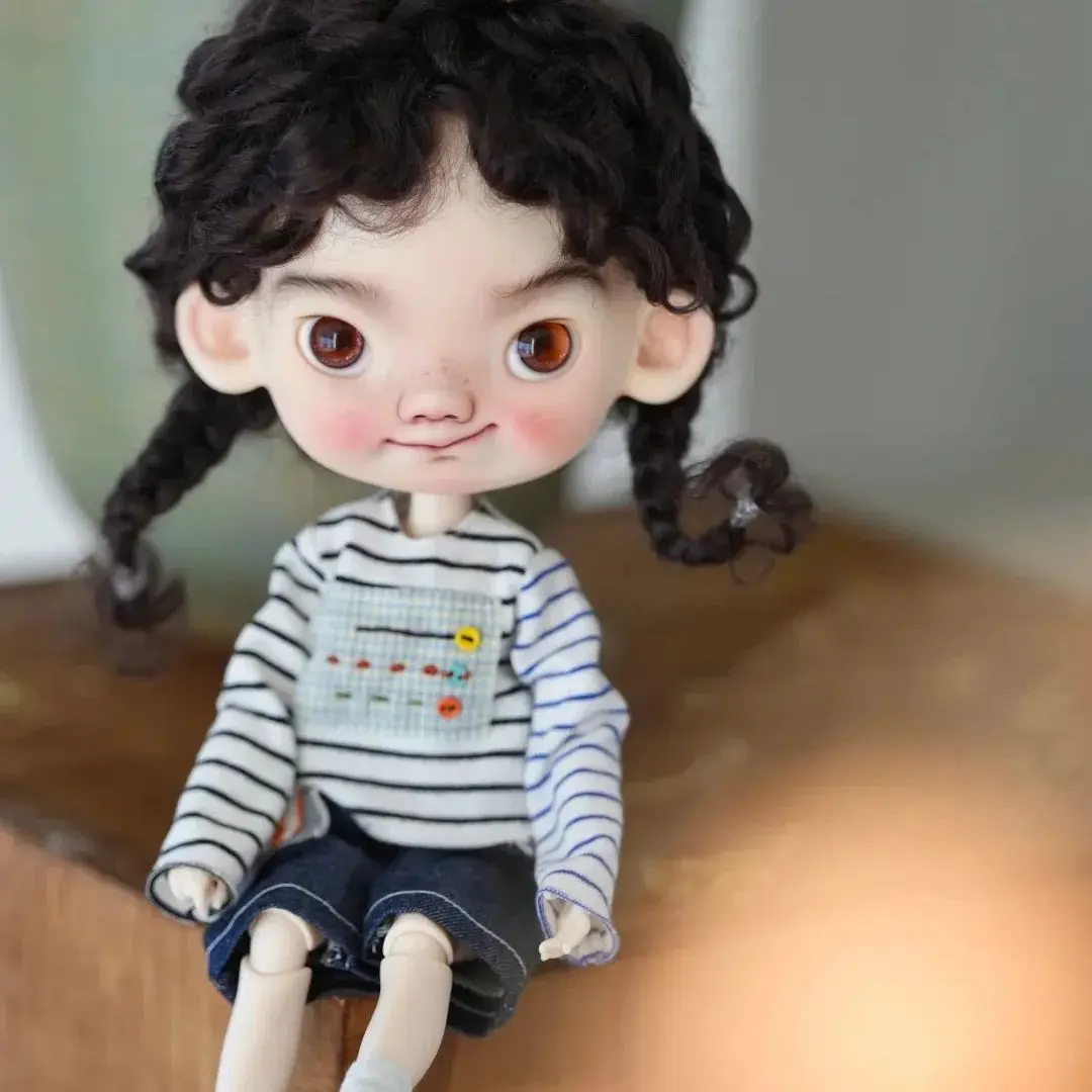 New BJD doll 1/6-zhuzhubao large head series doll resin material DIY makeup doll model toy Multiple Free shipping from stock