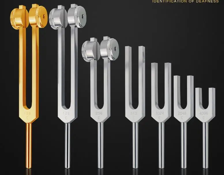 128 هرتز 256 هرتز 512 هرتز 1024 هرتز 2048 هرتز 4096 هرتز اختبار الجهاز العصبي الطبية ضبط الشوكة مجموعات لعلاج شفاء الصوت