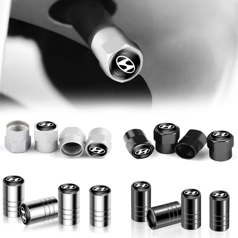 

4 шт. металлические автомобильные значки, колпачки для клапанов колес, автомобильные аксессуары для Hyundai N Nline Logo Sonata IX35 I20 I30 Elantra Accent