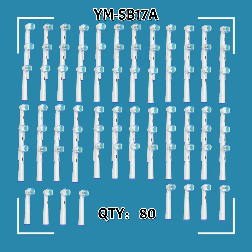 4/16/80pcs Set Electric Toothbrush Head For Oral B Sensitive Replacement Brush Heads D25 D30 D32 D18 4739 OralB PRO Models