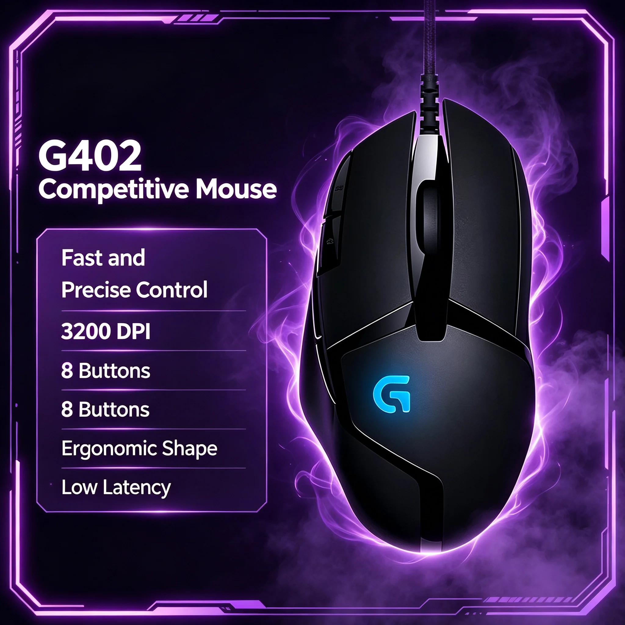 Gaming Console Legion - Logitech G402 Mouse Gaming Berkabel dengan
