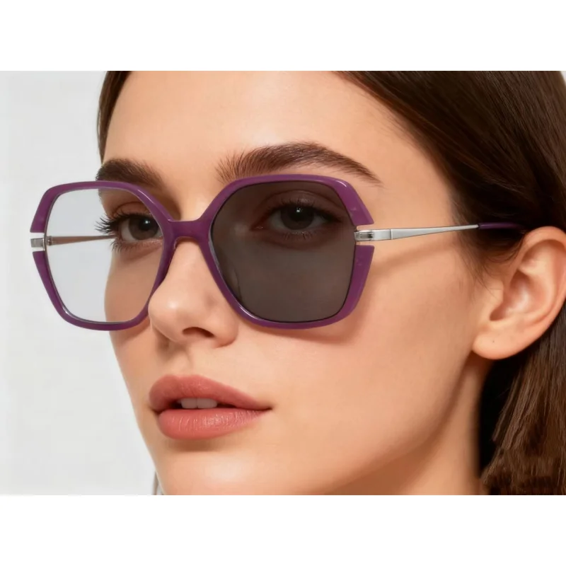 

Square Glasses Frame Prescription Glasses Woman Simple Anti Blue Ray Photochromic Grey Myopia Glasses Customized Eyeglasses