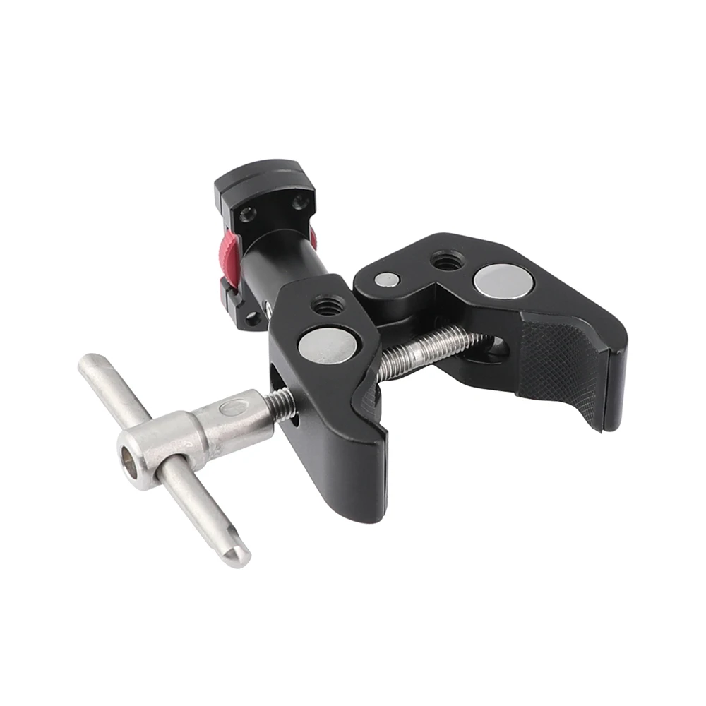 Hdrig multi-função super crab clamp com 1/4 "& 3/8" threads + mini suporte com 1/4 "thumbscrew