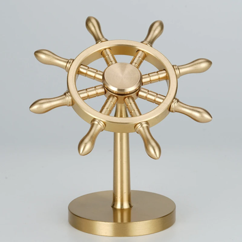Metal Copper Fidget Spinner Roller Official Desk Gadgets EDC Relieve Stress Relief Toy Rotating Gyroscope Spinning Top Tip Lure