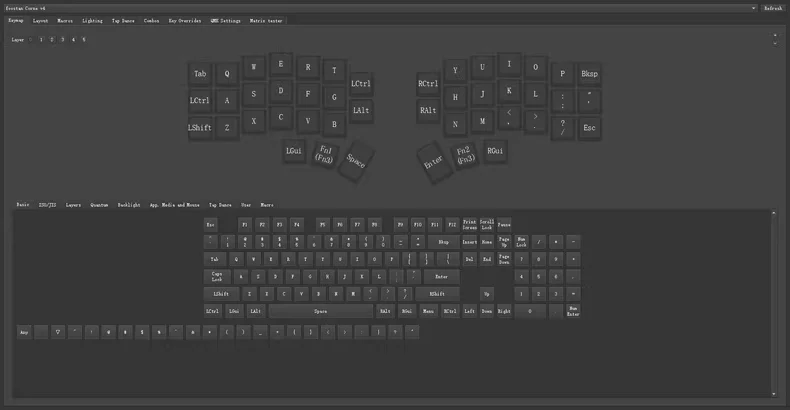 CORNE Split Keyboard Ergonomic Split RGB Backlight Hot-swappable Keyboard QMK VIAL Key Change Customized Game Split Keyboard